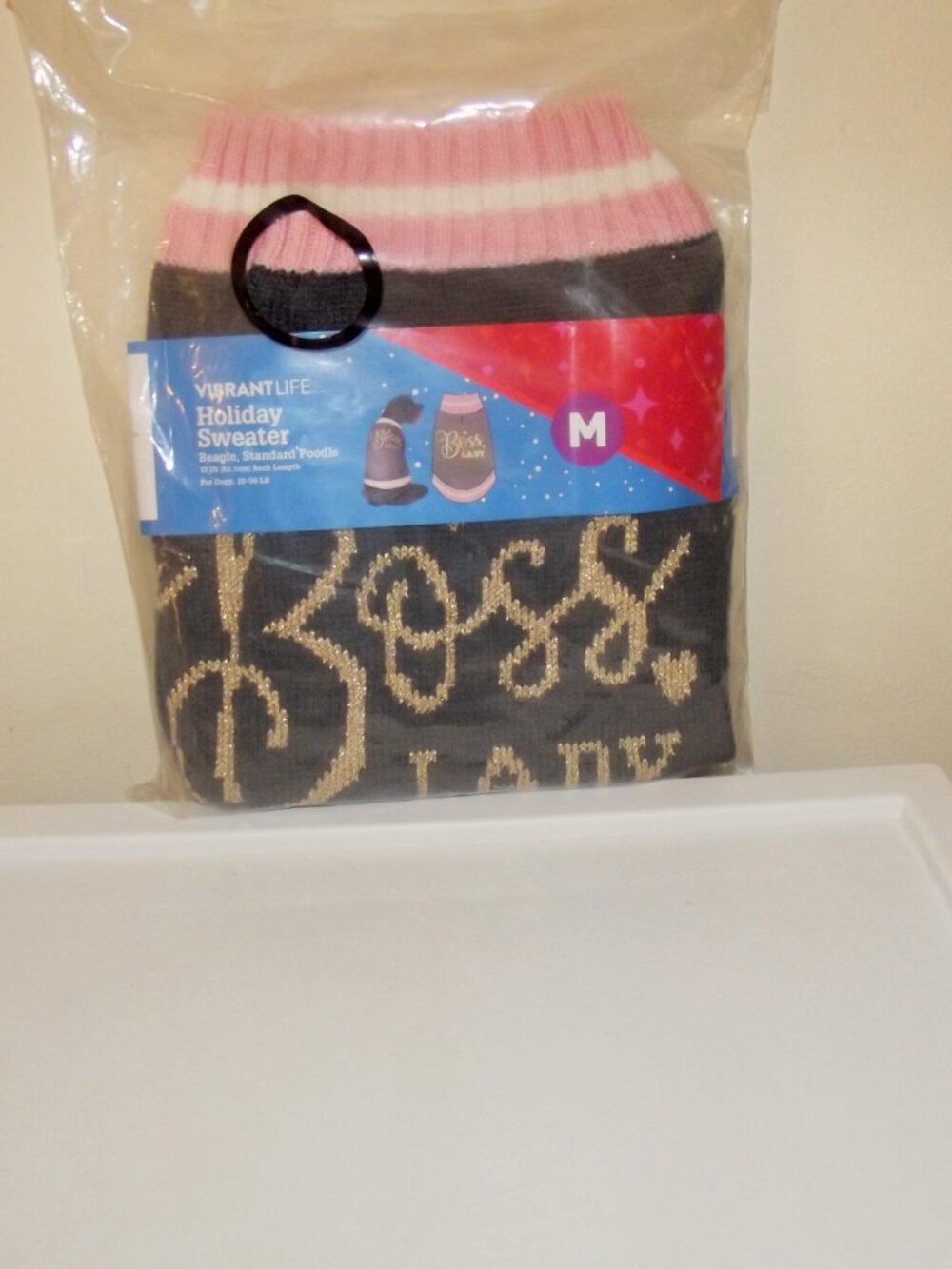Vibrant Life Doggy Holiday Sweater, NIP SZ Small